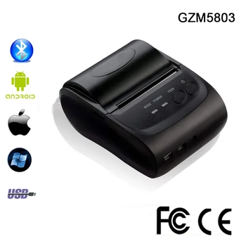 Termalni Tiskalnik 58mm Bluetooth Android, iOS Mini Termični POS Prejemu Tiskalnik Bill Pralni Supermarket Prenosni Tiskalnik GZM5803