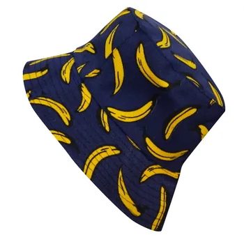 Unisex Odraslih Dvojno Stranicami Obrabe Banana Ribič Pokrivalo za zaščito pred soncem na Prostem Skp Banana Vezene Potovanja шляпа 2020 Novo Шляпа солнца