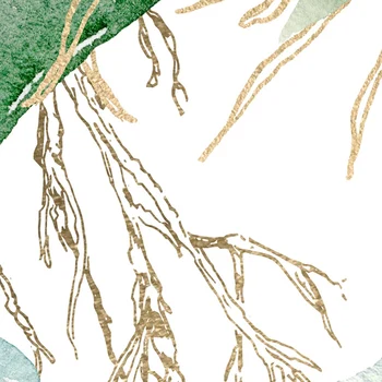 Foto Ozadje, Sodobno Ročno poslikano Tropskih Rastlin Listi Rože In Ptice Freske Dnevna Soba, Spalnica Nepremočljiva Stensko Slikarstvo
