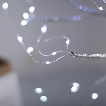 Bakrene Žice Garland Vila Lučka za Božič Festival Darila Dom Dekoracijo 108 LED Dotik Night Light Mini Božično Drevo