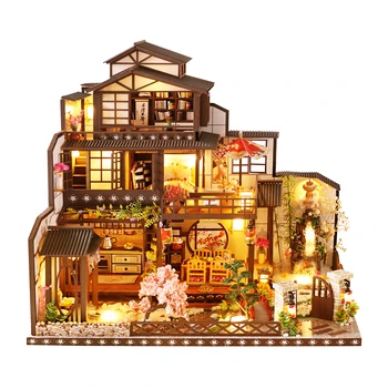 Pohištvo Diy Lutka Hiša, Lesene Majhna Lutka, Hiš, Pohištva, Kompleti Za Sestavljanje Puzzle Ročno Izdelane Lutke Plovila, Igrače Za Otroke