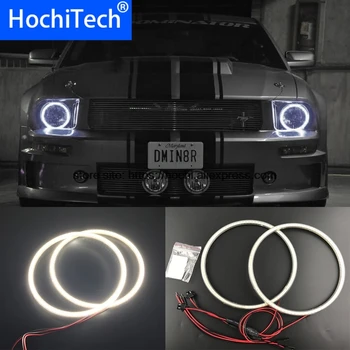 HochiTech Ultra svetla SMD bela LED angel eyes 2000LM 12V halo obroč komplet dnevnih luči DRL za ford Mustang 2005 - 2009