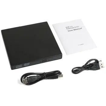 USB Zunanji DVD, CD-RW, Gorilnik Kombinirani Pogon, Bralnik Za operacijski sistem Windows 98/8/10 Laptop PC R20
