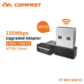 COMFAST 150Mbps Antena 2dbi Mini Brezžična Wifi Adapter USB Wifi Sprejemnik Omrežna Kartica Visoke Hitrosti Wifi Adaptador CF-WU710N-V2