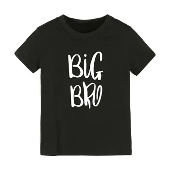 Big Brother Mali Brat T Shirt Sorodstveni Kratek Rokav Tees Oblačila Otroci Baby Fantje Pismo Natisnjeno Moda Bratje T-shirt Vrhovi