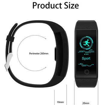 Frompro Pametna zapestnica Fitnes Band QW18 Fitnes Tracker Pedometer Bluetooth Srčni utrip, Krvni Tlak Senzor smartband