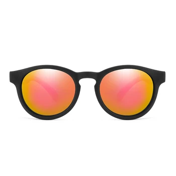 Moda Prilagodljiv Otroci sončna Očala Z ohišjem, Fantje Dekleta Polarizirana sončna Očala Baby TR90 Silikonski Ogledalo Eyeware UV400 Odtenki