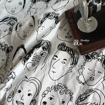 45 cm*140 cm/kos Original bombaž časopis grafiti tkanine osebno moda visoko kakovostne bombažne tkanine