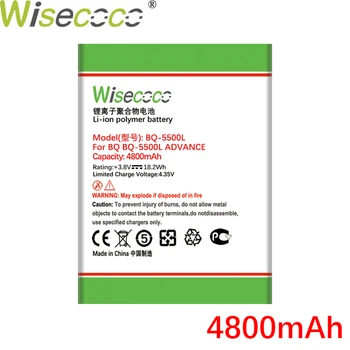 WISECOCO 4800mAh Baterija Za BQ BQ-5500L BQS-5500L VNAPREJ Mobilni Telefon, ki je Na Zalogi, Baterije S Številko za Sledenje