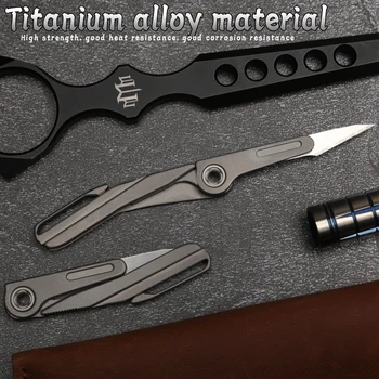Titanove zlitine, zložljivi kirurški nož rezilo 11 mini zložljiv nož v sili rezanje nož prenosni zunanji reševanje orodje nož EOS