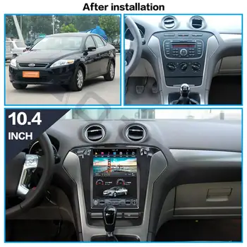 Tesla styel Android 9 Avto DVD predvajalnik, GPS Navigacija Za Ford Mondeo Fusion MK4 2011-2013 Radio Coche večpredstavnostna palyer vodja enote