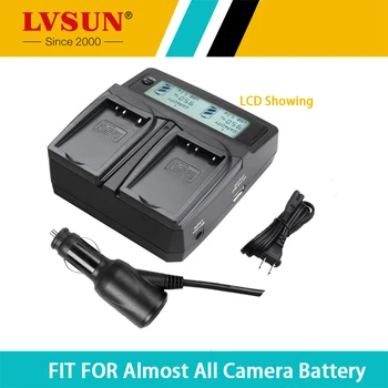 LVSUN kamere Kamere Baterijo BP-511 Dvojno Avto/AC Polnilec Za BP 511A 512A 511 514 522 508 535 EOS 300D 10D 20 D 30 D D30 40D 50D
