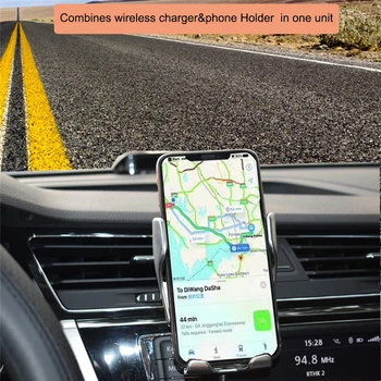 Avtomatsko Vpenjanje Ir Auto Indukcijske QI Avto Brezžični Polnilnik Stojalo Hitro Polnjenje za IPhone 11 Max Pro XS Samsung S10 S20