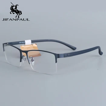 JIFANPAUL Klasična moda okvir moški računalnik optični recept titana moških očala za branje pregledna očala za moške