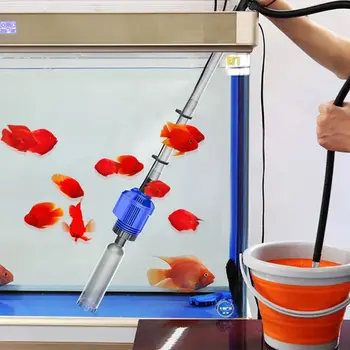 2020 Novo 1Set Akvarij Gramoz Čistilo Električna Samodejna Vakuumske Vode Menjalec Prilagodljiv Fish Tank Pesek, Vodni Filter Črpalka