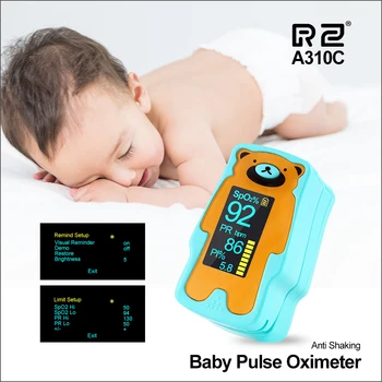 RZ Oximeter Otrok Prenosni Prst Oximeter Prsta Impulz Oximeter Gospodinjstev za Zdravstveno Monitorjev Srčnega utripa PR SPO2 Baby Oximeter