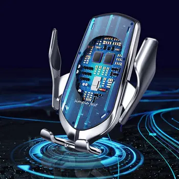 R1 Avto Brezžični Polnilnik za Iphone X Inteligentni Infrardeči Senzor Hitro Brezžično Polnjenje Avto Nosilec za Telefon, Univerzalno LESHP ABS