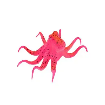 Mala Fluorescentna Sesalni Umetno Hobotnica Simulacije Akvarij Okolju prijazno Silikonsko Vode Fish Tank Ornament Dekoracijo