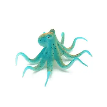 Mala Fluorescentna Sesalni Umetno Hobotnica Simulacije Akvarij Okolju prijazno Silikonsko Vode Fish Tank Ornament Dekoracijo