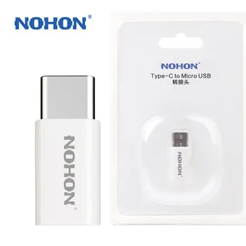 2PCS NOHON Tip-C Mikro USB Adapter Za Xiaomi 4C 4S 5S Plus Oneplus 3T 2 3 Nubia USB Kabel Polnilnika Priključite v Priključek za Sinhronizacijo Podatkov