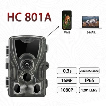 HC-801G 3G 801A 801 LTE Lovske Kamere 16MP Pot Fotoaparat SMS/MMS/SMTP IP66 Foto Pasti za 0,3 s Sprožijo Časa Led 940nm Divje Fotoaparat