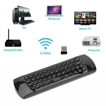 Rii Mini i25 AZERTY francoski Tipkovnico Fly Mouse Daljinski upravljalnik z Programirljivo Tipko Za Smart TV Android TVBox FireTV