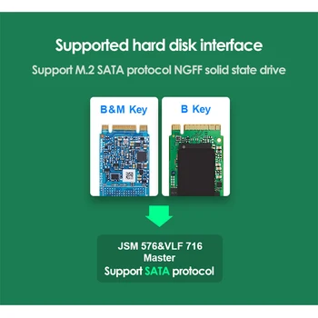 UTHAI M. 2 SATA Protokol NGFF Mobilne Trdi Disk v Polje USB3.0 Visoke hitrosti Prenosa Aluminij Zlitine Odvajanje Toplote SSD ssd