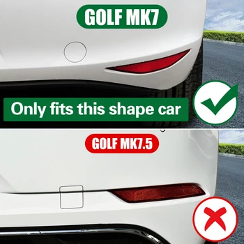 2PCS Za VW Golf 7 MK7 GTI R GTD R400 2012-Zadnji Odbijač za Ločevanje Canard Auto Zunanjost Deli Zadaj Splitter Meglo Lučka Trim