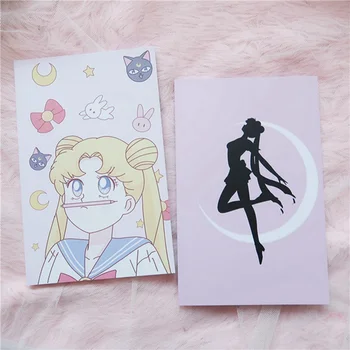 Anime Sailor Moon Vedrino Zvezek Srčkan Risanka Dnevnik List Knjiga Cosplay Darila Šolski Učni Material