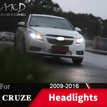 Vodja Svetilka Za Chevrolet Cruze 2009-2016 Žarometi meglenki Dan Teče Luči DRL H7 LED Bi Xenon Žarnica Avto Opremo
