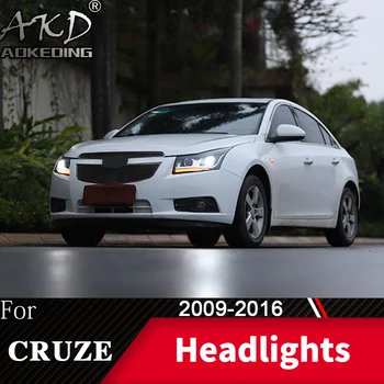 Vodja Svetilka Za Chevrolet Cruze 2009-2016 Žarometi meglenki Dan Teče Luči DRL H7 LED Bi Xenon Žarnica Avto Opremo