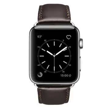 Lunnary Premium usnje Pasu Zanke Traku Za Apple Watch 6 SE 5 4 3 2 38 mm 40 mm Watch Band za iwatch 5 44 42mm Zapestnica