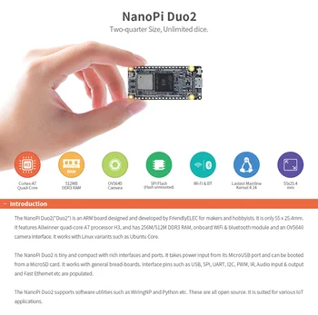 Smartfly NanoPi DUO2 512M Allwinner H3 Cortex-A7 WiFi modul Bluetooth UbuntuCore light-weight Is aplikacije