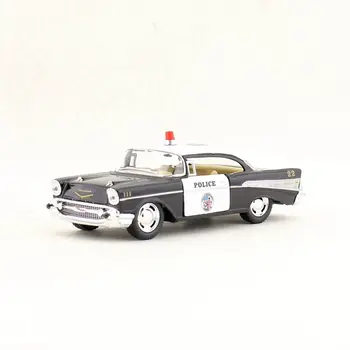1:40 Obsega 1957 Chevrolet Bel Air Klasične Policijske Igrača Avto KiNSMART Diecast Model Potegnite Nazaj Zbirka Darilo Za Otroke