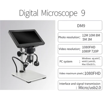 1200/1000X Mikroskopom Strokovno Digitalni Elektronski Slike, Video Mikroskopom Pcb matične plošče Popravilo Notranjih Povečevalno Steklo