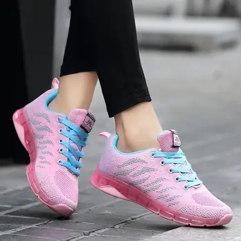 Ženske iz čevlji 2021 nov modni dihanje športna obutev ženska osvetljeno udobno športno ženske superge zapatos de mujer