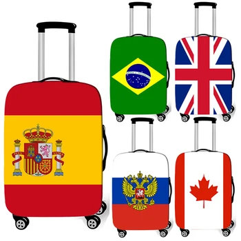 Državne zastave, tiskanje, shranjevanje prtljage kritje Potnih pribor anti-prah kovček zaščitne prevleke Elastična Prtljage vozička primeru zajema