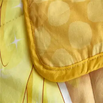 Disney lepotica in zver odeja tiwn velikost za baby dekle bombaž 3d princesa bell rumena postelja kritje tanko odejo kraljica perilo
