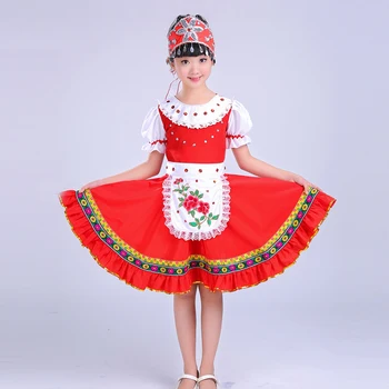 Songyuexia Otrok Rusija Narod Uspešnosti Oblačila Sodobne Fazi Kažejo, Kostume Otrok Princesa Krilo Pogodbenica dance Obleko