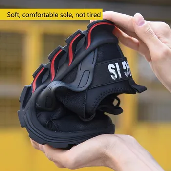 2019new jesen in zimo, nepremočljiva varovalni čevlji jekla glavo na prostem moške jekla toe skp, ki razbija moda lahki delovni škornji