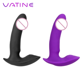 VATINE Analni Vibrator, Vibrator Nosljivi Dildo Klitoris Stimulator Vaginalne masaža Ženska Masturbacija Sex Igrače za Ženske