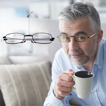 Mini Prenosna Zložljiva Obravnavi Očala z ohišjem, ki je Ženske Moški Zložljive Presbyopic Očala full frame kovinsko črna +1.5 +2.0 +2.5
