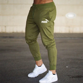 Novo jeseni in pozimi moda za moške natisnjeni moške priložnostne športne hlače fitnes vadba, tek slim hlače