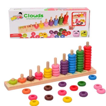 Otroci igrače Montessori 10 Ravni Oblaki Izračune Kroglice Lesa Matematiko Izobraževalne Igrače Otroške Igrače Dal vaš otrok rojstni dan