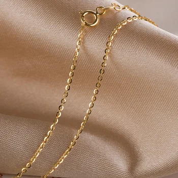 Sinya 1.3 g 2,0 g 18k zlato O Verige ogrlica za ženske Au750 16 18 inch (45 cm) rumeno zlato barvo, Vroče prodaje, za fine nakit