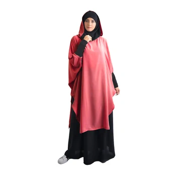 Muslimanski Dolgo Khimar Ramadana Formalno Molitev Oblačila Hidžab Ženske Niqab Burka Islamske Turčija Enem Kosu Hajj Niquabs Arabski Vrhovi Moda