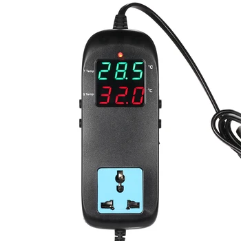 Elektronski Termostat LED Digitalni Temperaturni Regulator Plemenskih Termočlen toplotne regulator z Vtičnico NAPAJALNIKA 90V~ 250V