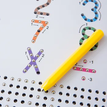 Dvojno Stranicami Pismo Magnetni Risalno Desko Igrače Otrok Prenosni Montessori Pisanje Odbor Igrača Za Učenje Abecede Število Predšolskih