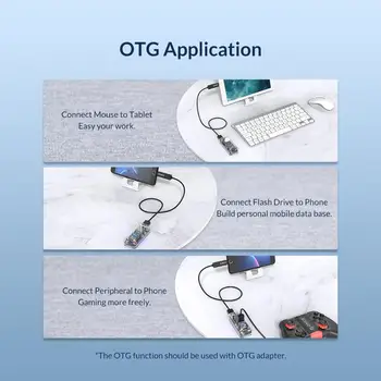 ORICO 4 7 Vrata Pregleden Series USB 3.0 HUB High Speed Multi USB Razdelilnik OTG Z Micro USB Napajalni Vmesnik Za Prenosni RAČUNALNIK