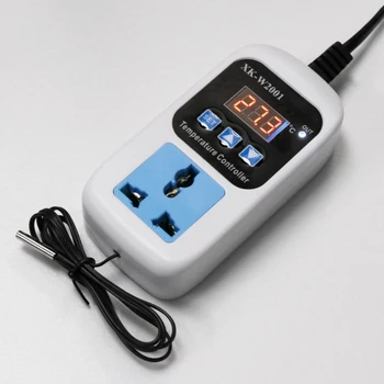 Digitalni Termostat -50~110C Temperaturni Regulator Preklopi AC110-220V z Vtičnico
